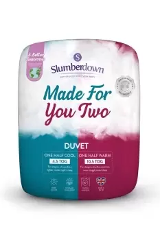 Made For You Two Duvet 4.5/10.5 Tog All Year Round Duvet