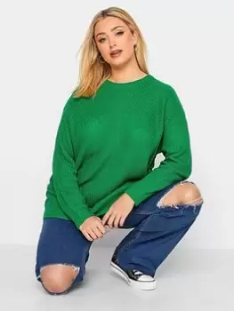 Yours Basic Jumper Green, Size 26-28, Women