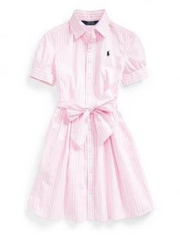 Ralph Lauren Girls Classic Stripe Shirt Dress