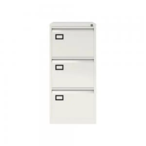 Bisley Volume Filer - 3 Drawer Foolscap Filing Cabinet in Chalk BSLYAOC3ab9