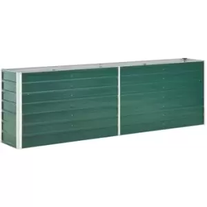 Vidaxl - Garden Raised Bed Galvanised Steel 240x40x77cm Green - Green