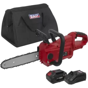 Sealey CP20VCHS 20v Cordless Chainsaw 250mm 1 x 4ah Li-ion Charger Bag