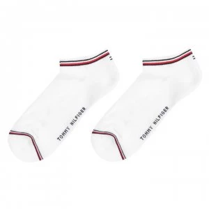 Tommy Bodywear Icon 2 Pack Trainer Socks - White