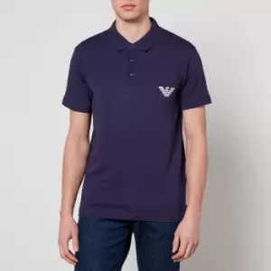 Emporio Armani Essential Cotton-Blend Polo Shirt - L