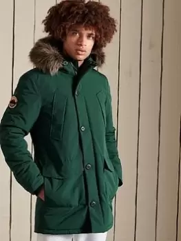 Superdry Everest Parka - Bottle Green, Bottle Green Size M Men