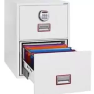 Phoenix World Class Vertical Fire File FS2272E 2 Drawer Filing Cabinet