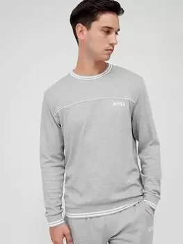 BOSS Bodywear Core Lounge Sweatshirt, Medium Grey, Size XL, Men