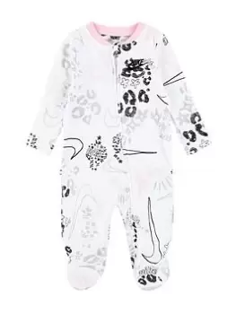 Nike Baby Girls Doodle Dreamer All In One, White, Size 3 Months