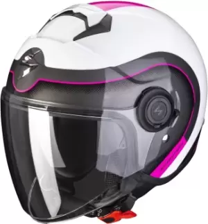 Scorpion EXO-City Roll Jet Helmet, white-pink, Size 2XS, white-pink, Size 2XS