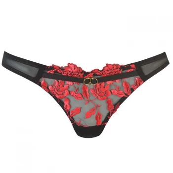 Ann Summers Ann Cecile Thong - Red Black