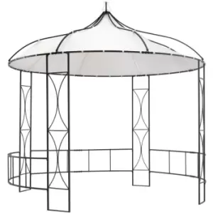 Vidaxl - Gazebo 300x290cm White Round White