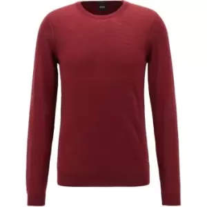 Boss Leno Knit Jumper - Red