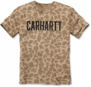 Carhartt Workwear Camo Block Logo T-Shirt, multicolored, Size L, multicolored, Size L