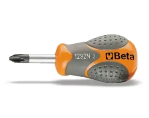 Beta Tools 1292N Beta MAX Phillips Stubby Screwdriver PH2 x 6 x 30mm 012920106