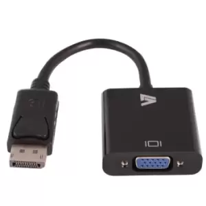 V7 Black Video Adapter DisplayPort Male to VGA Female