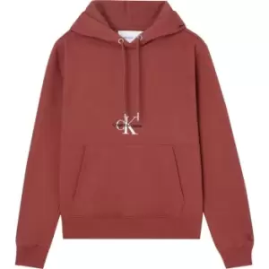 Calvin Klein Jeans Monogram Logo Hoodie - Red