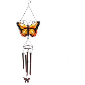 Yellow Butterfly Windchime Pack Of 6