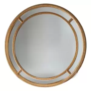 Mansfield Round Mirror Gold Effect 90cm Gold Effect