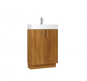 Wickes Talana Walnut Floor Standing Standing Height Vanity Unit - 600mm