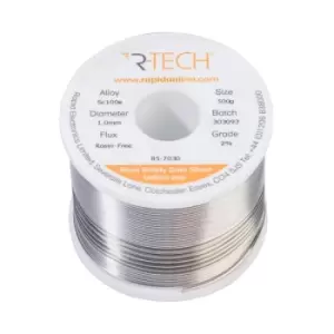 R-TECH 857030 SC100e Solder 2% Rosin-Free HF Flux Halide-Free 1.0m...