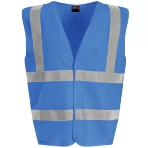 PRO RTX High Visibility Childrens/Kids Waistcoat (M) (Royal Blue)