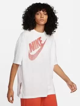 Nike NSW Short Sleeve T-Shirt - White, Size S, Women