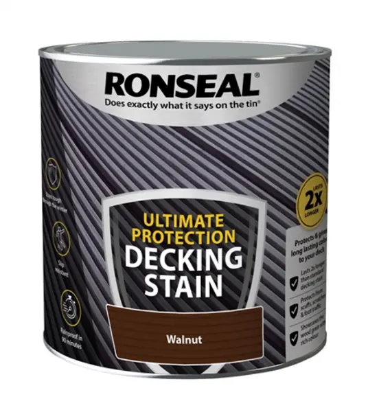 Ronseal Ultimate Protection Decking Stain Walnut 2.5L 39104