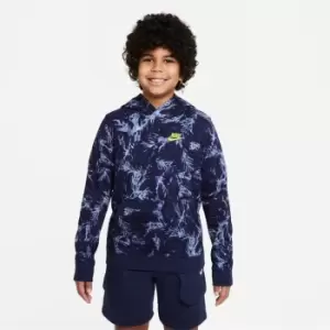 Nike Wash Camo OTH Hoodie Junior Boys - Blue