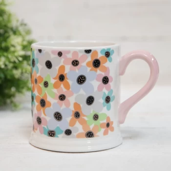 Quicksilver Mug with Foil - Pastel Flowers