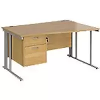 Dams International Wave Desk MCM14WRP2SO 1,400 x 725 x 800 - 990 mm