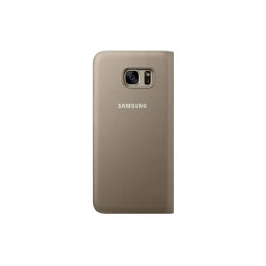 Samsung EF-CG935PFEGWW Galaxy S7 edge S View Cover in Gold