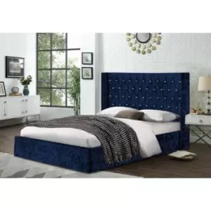 Eniya Bed King Crush Velvet Blue