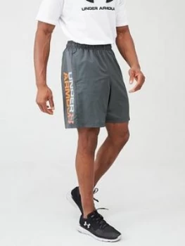 Urban Armor Gear Woven Graphic Wordmark Shorts - Grey/Orange