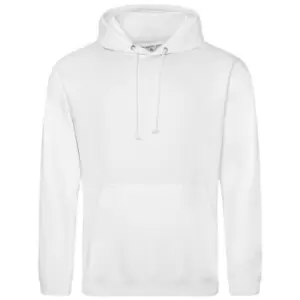 Awdis Unisex Adult College Hoodie (5XL) (Arctic White)