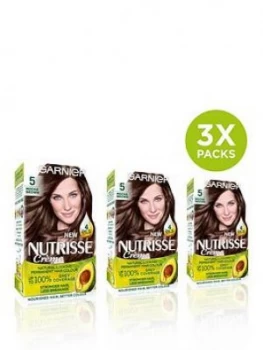 Garnier Garnier Nutrisse Permanent Hair Dye - Pack Of 3