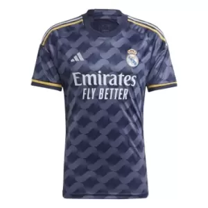 adidas Real Madrid Away Shirt 2023 2024 Adults - Blue