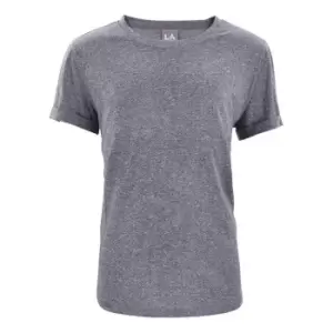 LA Gear Boyfriend Fit T Shirt Junior Girls - Grey