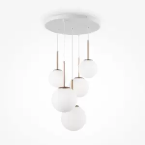 Maytoni Basic Form Modern 5 Light Cluster Pendant Ceiling Light Gold E14