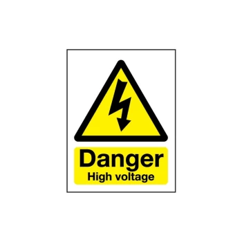 High Voltage Vinyl Danger Sign - 148 X 210MM