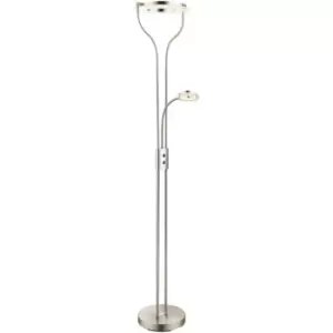 Cristal Record Lighting - Cristal Garona LED Floor Lamp 20W+5W Nickel