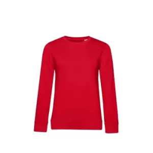 B&C Womens/Ladies Organic Sweatshirt (XL) (Red)