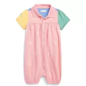 Polo Ralph Lauren Polo Ralph Lauren Logo All In One Baby Girls - Pink