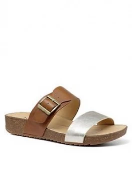 Hotter Voyage Flat Sandals - Tan, Size 3, Women