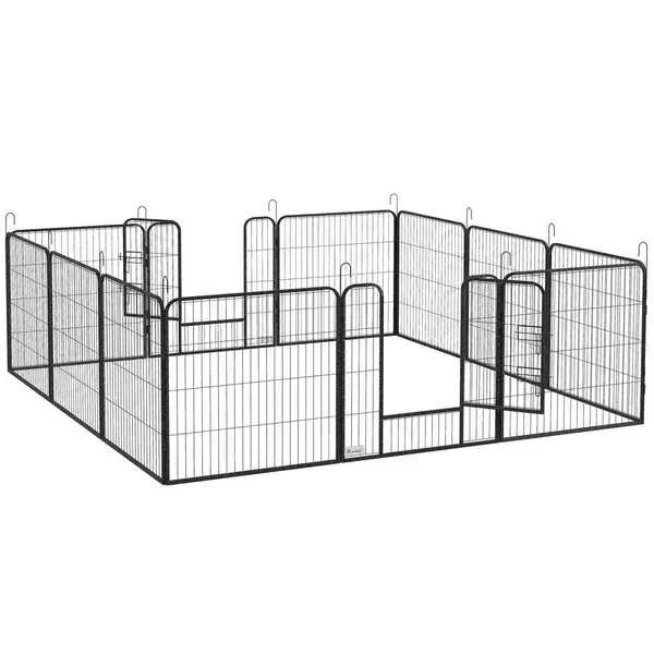 Pawhut Heavy Duty 12 Panel Pet Exercise Pen 80cm