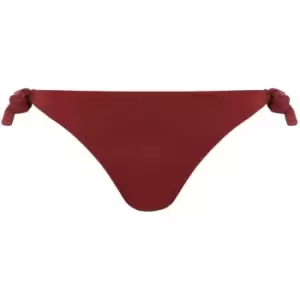 Biba Terracotta tie side bikini brief - Red