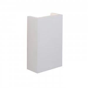 2 Light Indoor Wall Light White Plaster