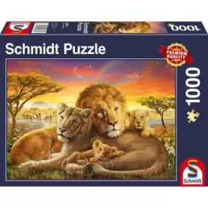 Schmidt - Loving Lions 1000 Piece Jigsaw Puzzle