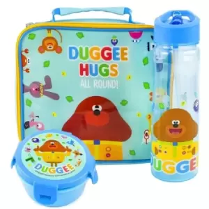 Hey Duggee Childrens/Kids Animals Lunch Bag And Bottle Set (Pack Of 3) (One Size) (Light Blue/Mint) - Light Blue/Mint