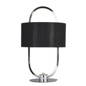 Madrid LED Table Lamp, Black Shade 3000K