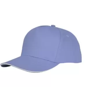 Bullet Unisex Ceto 5 Panel Sandwich Cap (One Size) (Light Blue)